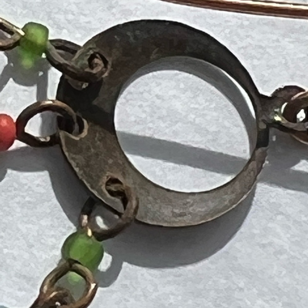 Artisan Multicolor Bohemian Beaded Dangle Earrings - Picture 4 of 7